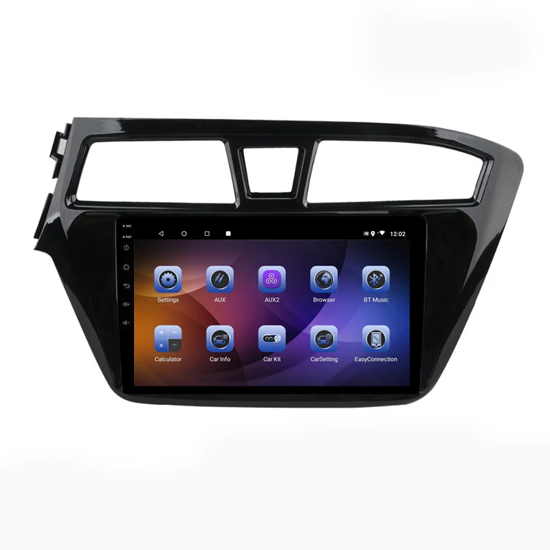 Top 9" 4G RAM 8 cores Android Car DVD GPS Navigation For HYUNDAI I20 2014 2015 2016 2017 2018 audio stereo car radio headunit wifi 1