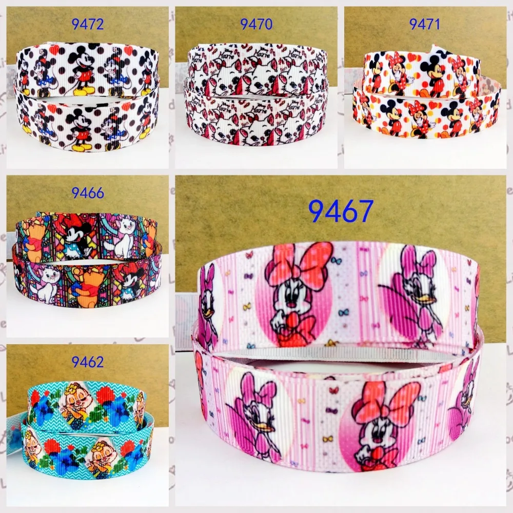 

Cartoon printed grosgrain ribbon ,satin ribbon 10 yards.