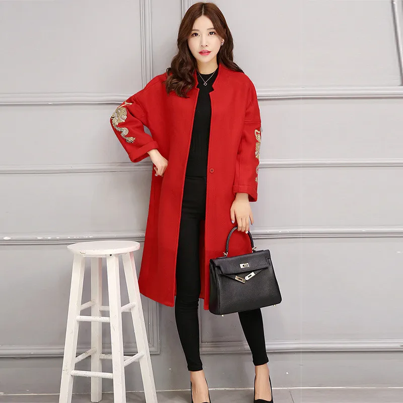 Popular Embroidered Wool Coat-Buy Cheap Embroidered Wool