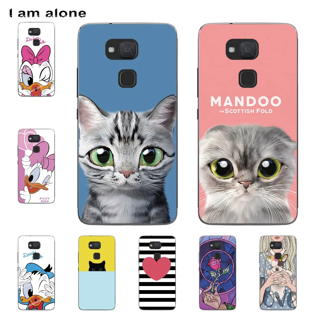 

I am alone Phone Shell For BQ Aquaris V Plus VS Plus 5.5 inch Solf TPU Fashion Cute Color Paint Mobile Case