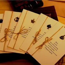 1 лот = 20 шт.! креативная Ретро поздравительная открытка/день рождения День Святого Валентина открытка с пожеланиями/карточки для фестиваля с бумажным конвертом