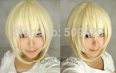 SXY FSX5982Q&gt&gt&gt&gt&gtNEW light blonde short straight cosplay full wig |