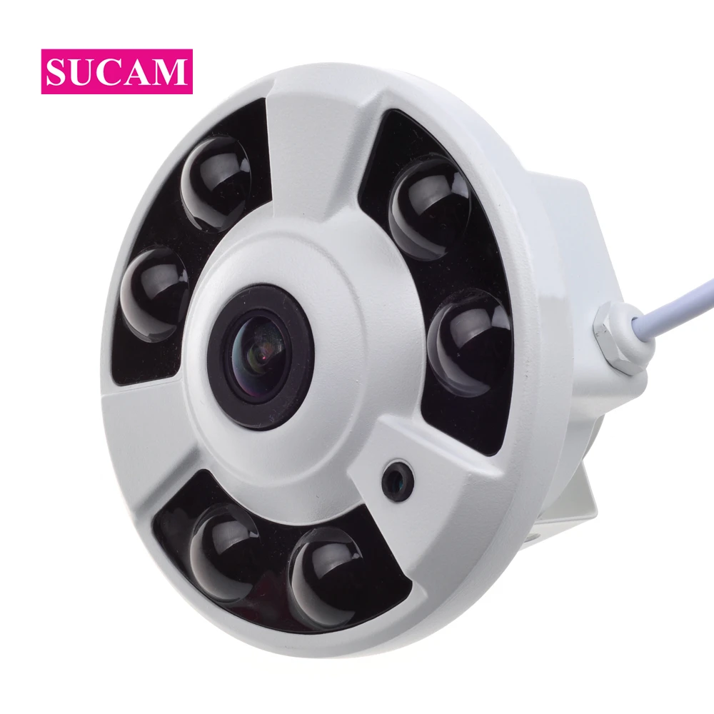 

SUCAM Wide Angle Fisheye 5MP AHD CCTV Camera 6 Pieces Array IR Led 180 360 Degrees Analog Home Security Camera with OSD Cable
