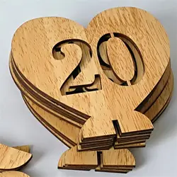 1-20 дерево Свадебные признаки номер кувертные карточки Номера для Свадебные украшения для приемной события вечерние поставки
