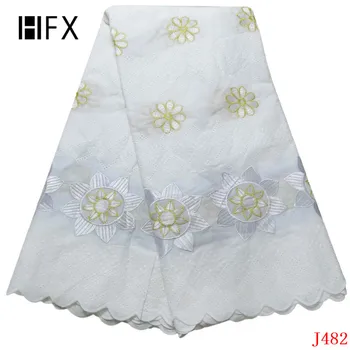 

HFX Cotton Lace High Quality Swiss Voile Lace in Switzerland White Nigeria Bridal 2019 Lace African Fabrics L482