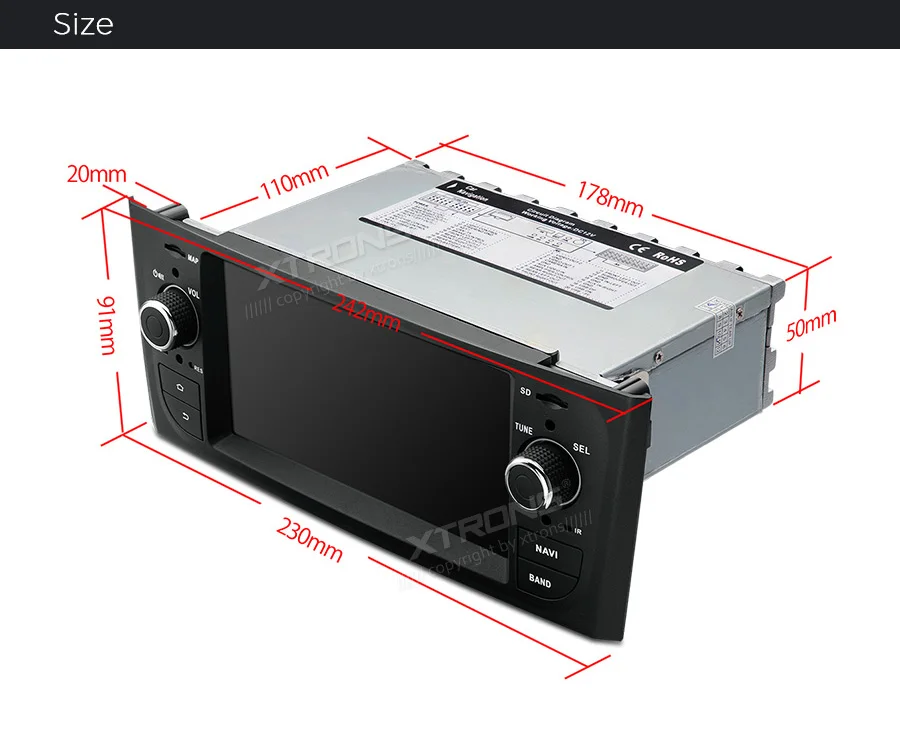 Clearance 6.1" Android 8.1 OS Car Multimedia Navigation GPS Radio for Fiat Grande Punto (199/310) 2005-2009 & Fiat Linea (323) 2007-2011 21
