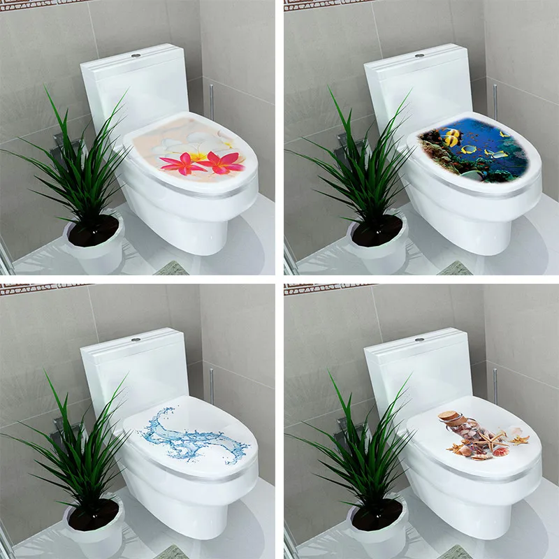 

Multi-pattern Wall Sticker Toilet Seat Wall Sticker Decals Vinyl Art Wallpaper Waterproof Toilet Seat Wall Sticker Decoation