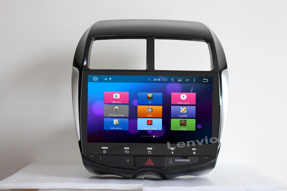 Sale Lenvio 4G RAM 32G ROM Octa Core Android 8.0 Car DVD Player For Mitsubishi ASX 2010 2011 2012-2015 Peugeot 4008 Radio GPS DAB IPS 5