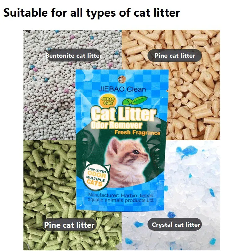 350g/bag Cat Litter Deodorizing Powder Removing Cat Excrement Odor Cat Litter Box Cleaning Supplies