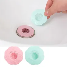 2Pcs Kitchen Bathroom Anti Clogging Drain Sink Sewer Debris Filter Net network Squid silicone anti-clogging filter Kitchen F80