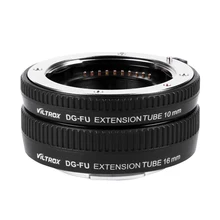 VILTROX DG-FU с автофокусом AF Крепление-адаптер для объектива Fujifilm X Mount Macro Lens Удлинитель кольцо 10 мм 16 мм набор металлическое Крепление