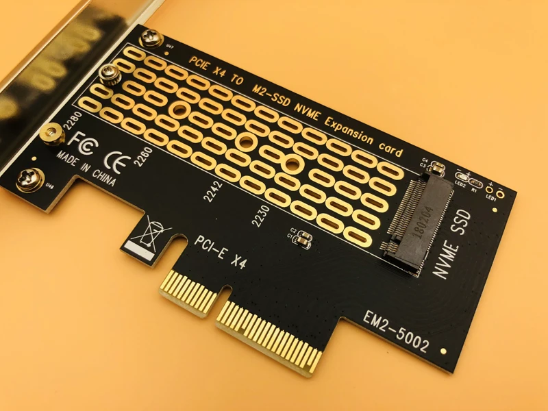 M2 NVMe PCI Express PCI-E 3,0X4 для M.2 NVMe M ключ Интерфейс конвертер адаптер карты PCIE SSD переходная карта для 2230 2242 2260 2280