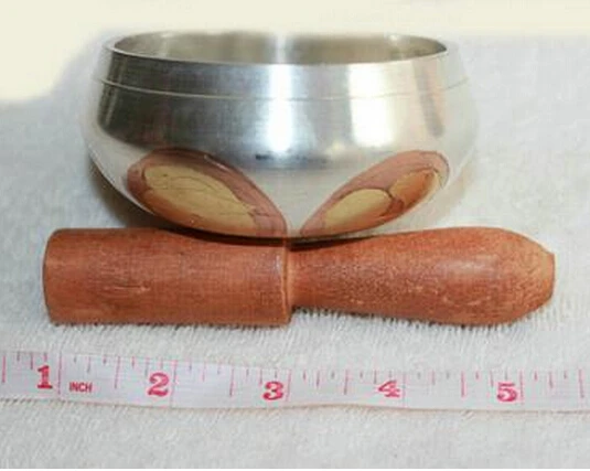 

B0601 5093.7" Inch Tibetan Copper Crafted Gold Gilt wonderful Chakra Singing Bowl Meditation Chinese wholesale Tibetan