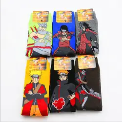 1 пара Наруто хлопковые носки с комиксами личность прилив носки аниме мужские Calcetines Повседневные носки осень-зима Meias Sox