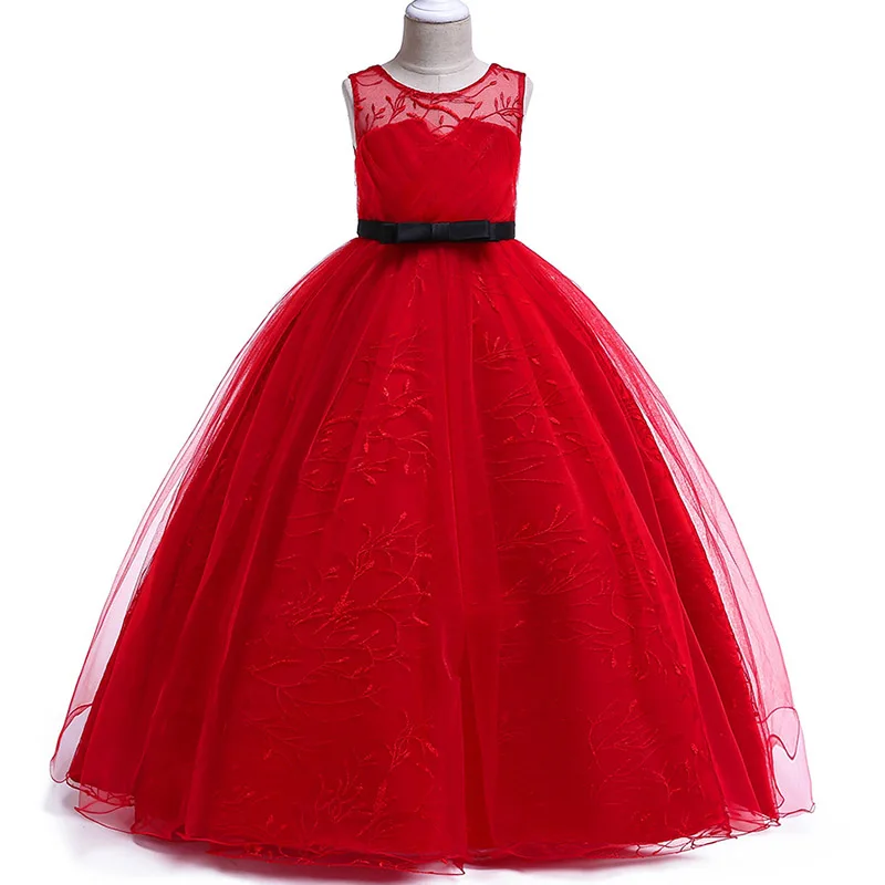 red long dress for kids