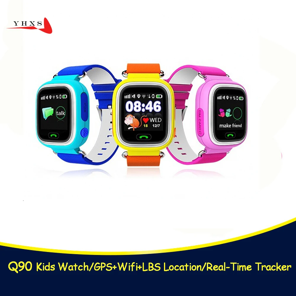 Smart Q90 GPS LBS Location Finder Tracker Watch for Baby Kid Elder Anti-Lost Alarm SOS Monitor Electronics Smartwatch PK T58