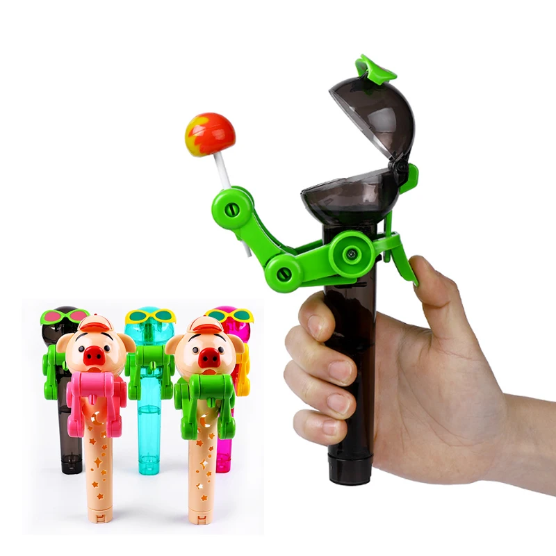Lollipop holder decompression toys lollipop robot dustproof creative toy gift SC 