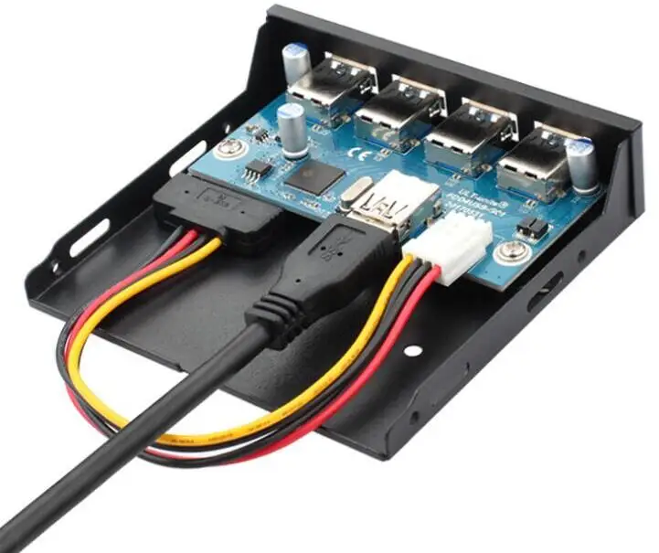 4 ميناء USB 3.0 اللوحة الأمامية كومبو قوس USB3.0 مهايئ توزيع للكمبيوتر سطح المكتب 3.5 \