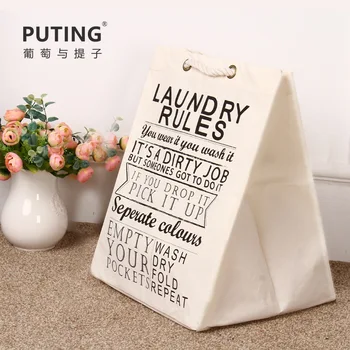 

Portable Moving Storage Bags Finishing Bags Canvas Storage Clothing Clothes Drawstring Pocket Drawstring Organizer