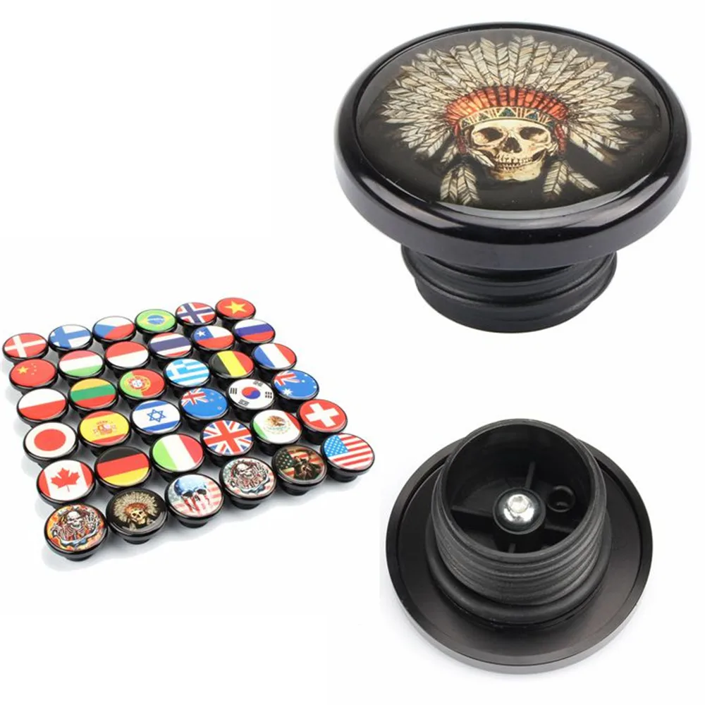 

Motorcycle Aluminum Decorative Oil Cap for SPORTSTER 883 1200 XL883 XL1200 FAT BOY Sotail Road King Street Fuel Gas Tank cover
