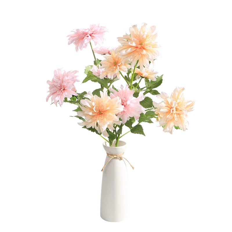 Erxiaobao высокое качество помпон Dahlia шелковые искусственные цветы искусственная Хризантема для стола Свадебные украшения дома комнаты