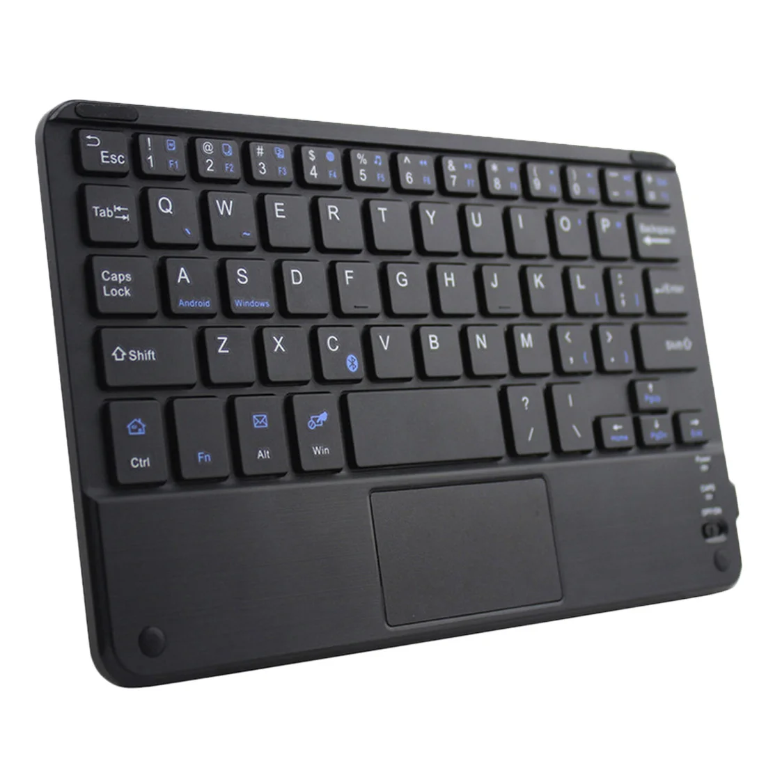 7 дюймов Универсальный Android Windows планшет Беспроводная Bluetooth клавиатура с тачпадом для samsung Tab microsoft оптом - Цвет: black