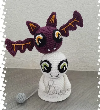 

crochet toys amigurumi doll ghost mode number LS0031