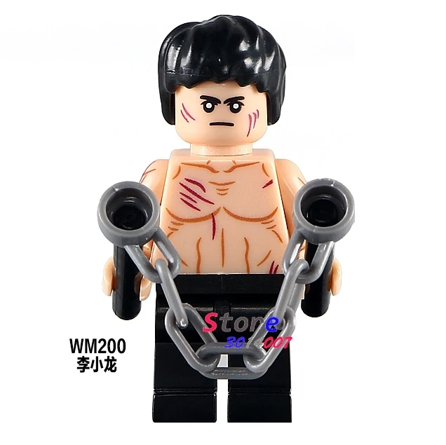 

1PCS model building blocks action superheroes Bruce Lee hobby kids toys kits classic diy toys for children gift