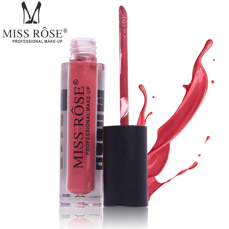 Жидкая помада Miss Rose Матовый тинт 12 цветов матовый блеск для губ Красный вельвет