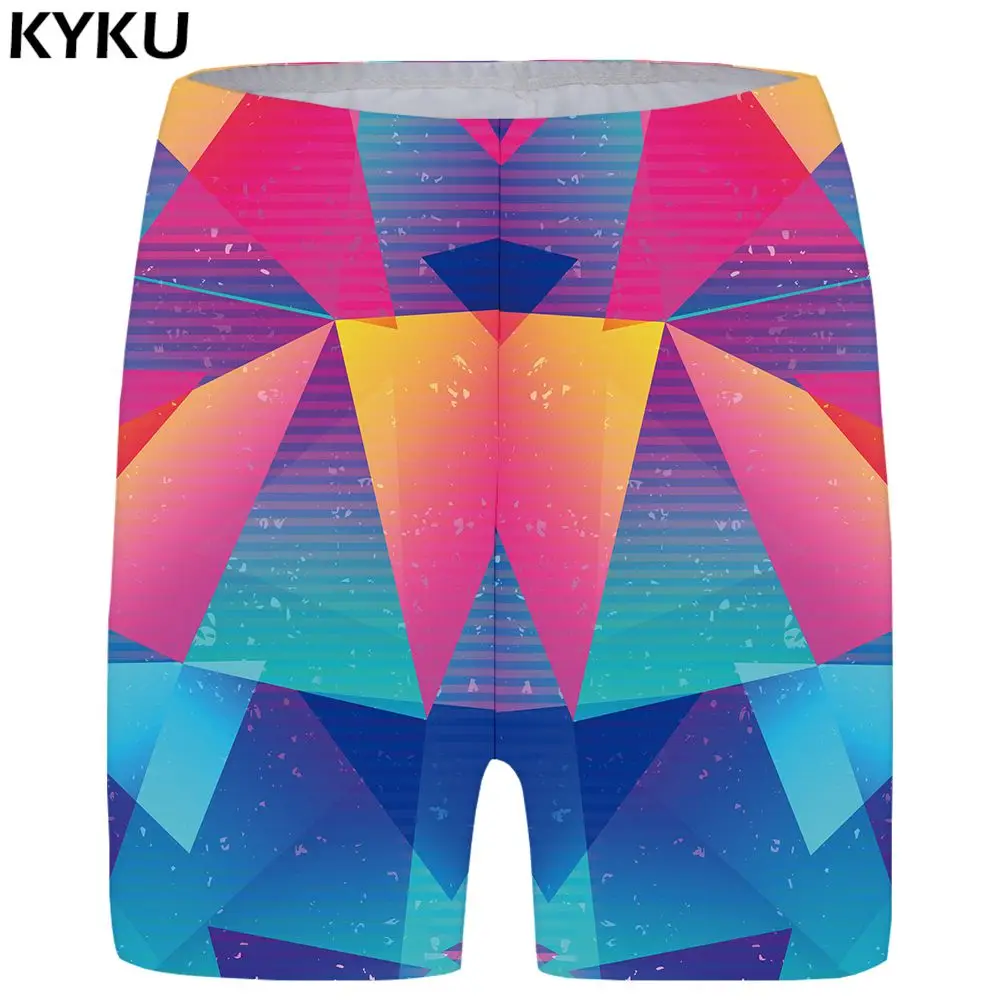 KYKU цветочные шорты женские цветные повседневные шорты сексуальные красивые шорты с 3d принтом винтажные женские шорты женские летние новые - Цвет: Shorts 15