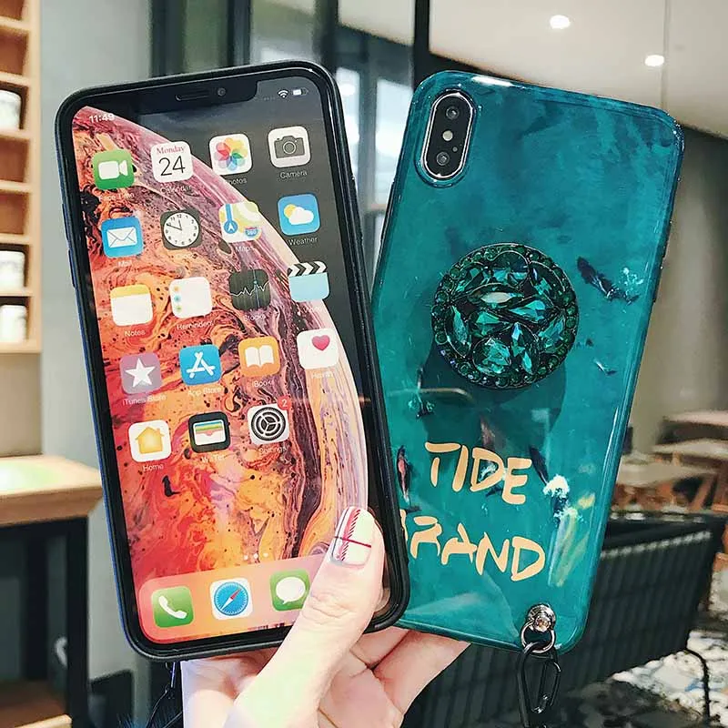 

DIY Marble Stand Case for Samsung S10 Plus Case Shockproof Glitter Soft Silicone Back Cover For Samsung Galaxy S10 5G S10E Funda