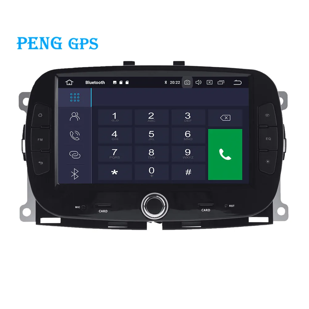 Clearance android9.0 4+64G Car gps multimedia DVD player for Fiat 500 2015 2016 2017 2018 Navigation auto stereo with wifi bluetooth radio 3