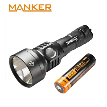 

Manker U22II 850Lumen CREE XHP35 HI LED Flashlight Fast charging USB Type-C Pocket Torch + 4800mAh Rechargeable Battery