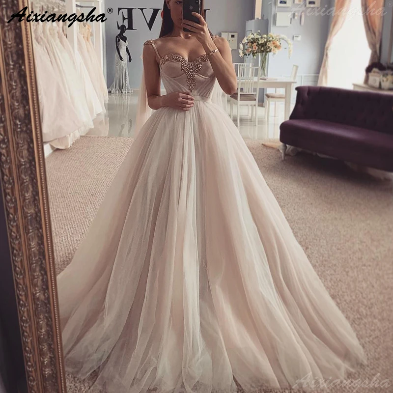 Romantic Sweetheart Puffy Wedding Dresses Ball Gowns Beaded Tulle Ivory Princess Bride Dress Vestido de Casamento