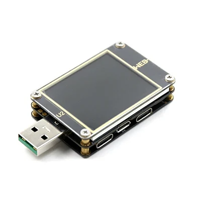 

WEB-U2 current voltmeter USB tester QC4+ PD3.0 2 PPS fast charging protocol capacity test
