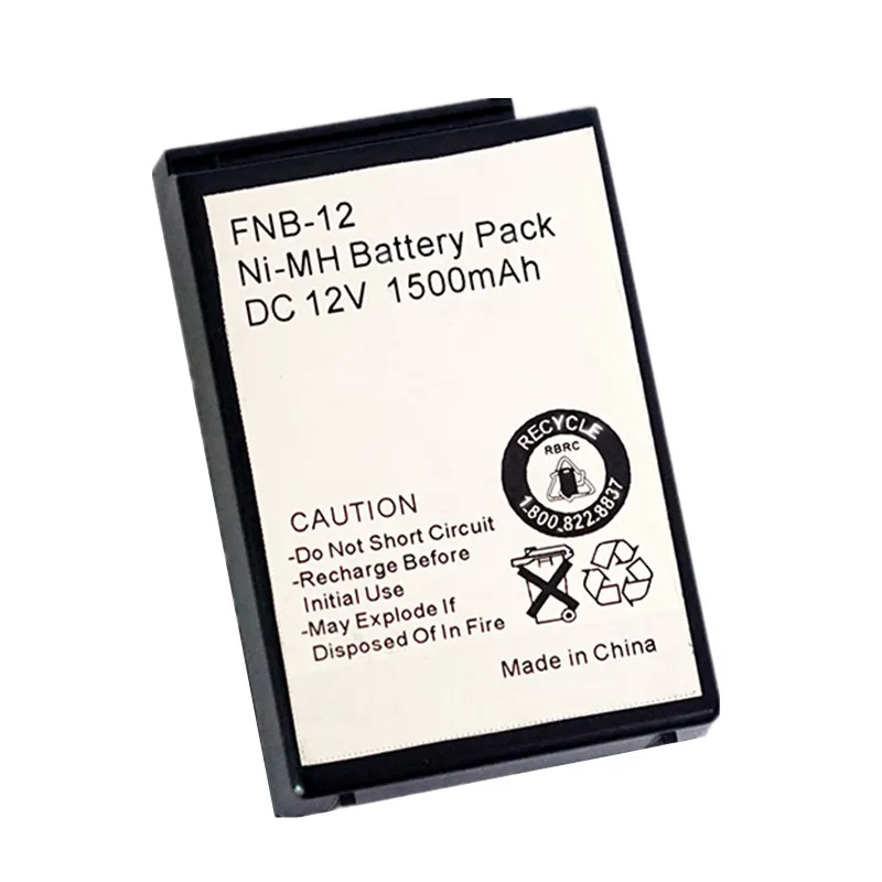 Bateria para Yaesu Xinbox Mah Fnb-12 Fnb-12h Ft-23 Ft-23r Pés-33 Pés-728 Pés-73 Pés-411 Fth-2010 Fth-7010 Raido Bidirecional 7 12 v 1500 - Imagem 2