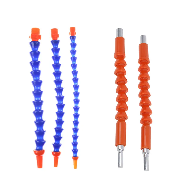 

30cm Plastic Cooling Plumbing Hoses Coolant Pipe Blue Spark Plug Tube Condenser Universal Lathe Machine Bamboo Water Pipe