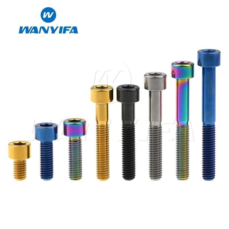 Wanyifa M6x10 15, 16, 18, 20, 25 30 35, 40 45 50 55 60 мм клеймо Винт С Титановым болтом для велосипедного тормоза