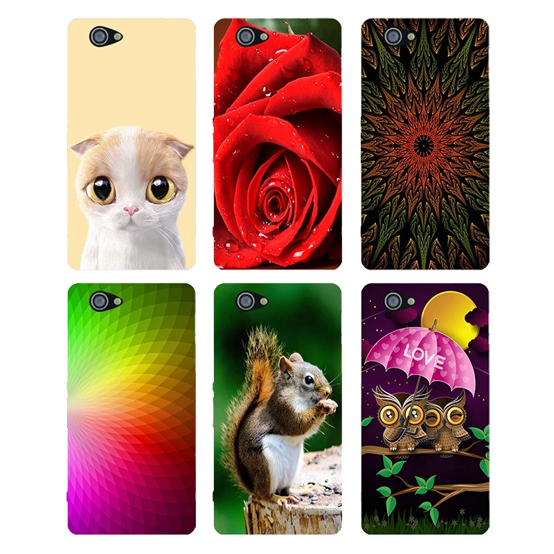 Case For SONY Xperia Z1 Compact D5503 M51W mini Back Cover Plants Original Hard Plastic Printed Animal Cartoon Phone |