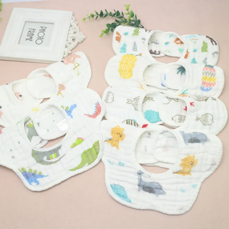 

360-degree Rotating Baby Bib Cotton Bib for Babies