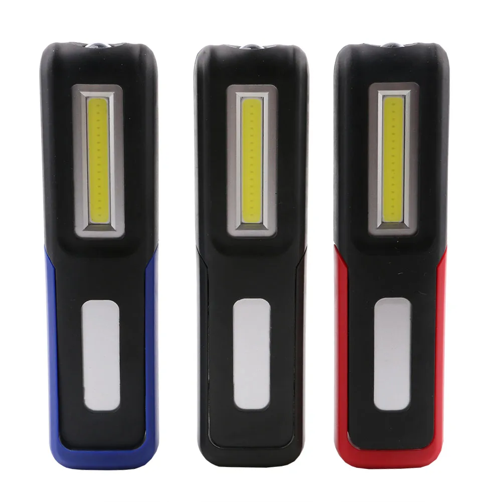 

USB Rechargeable COB LED Flashlight Torch Work Light Stand Lanterna Magnetic Hook Built-in Battery Flashlights for Camping Tent
