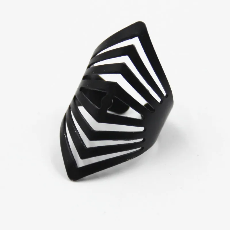 New Fashion 2017 Black Opening Ring 4Pcs Rings Set High Quality Midi