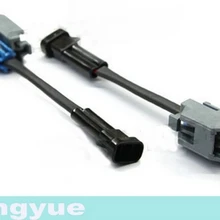 Longyue 2 шт. Универсальный женский ev14/ev6 мужчинами MFP топлива разъем инжекторов адаптера 10 см проволоки