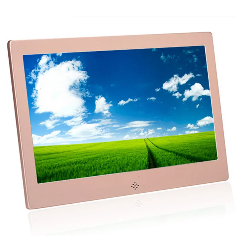 

13 inch digital photo frame metal thin narrow edge HD LED electronic photo album