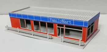 Exquisite 1/150 Model Train N scale model Family Mart architectural model material sand table model materials Free Shipping