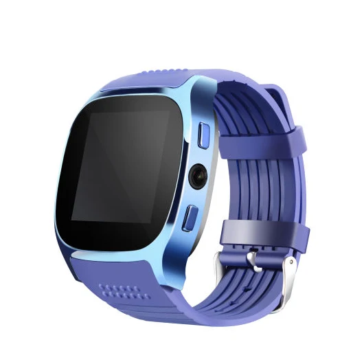 JRGK T8 Bluetooth Смарт часы с камерой Facebook Whatsapp поддержка SIM TF карты вызова Smartwatch для телефона Android PK Q18 DZ09 - Цвет: Синий