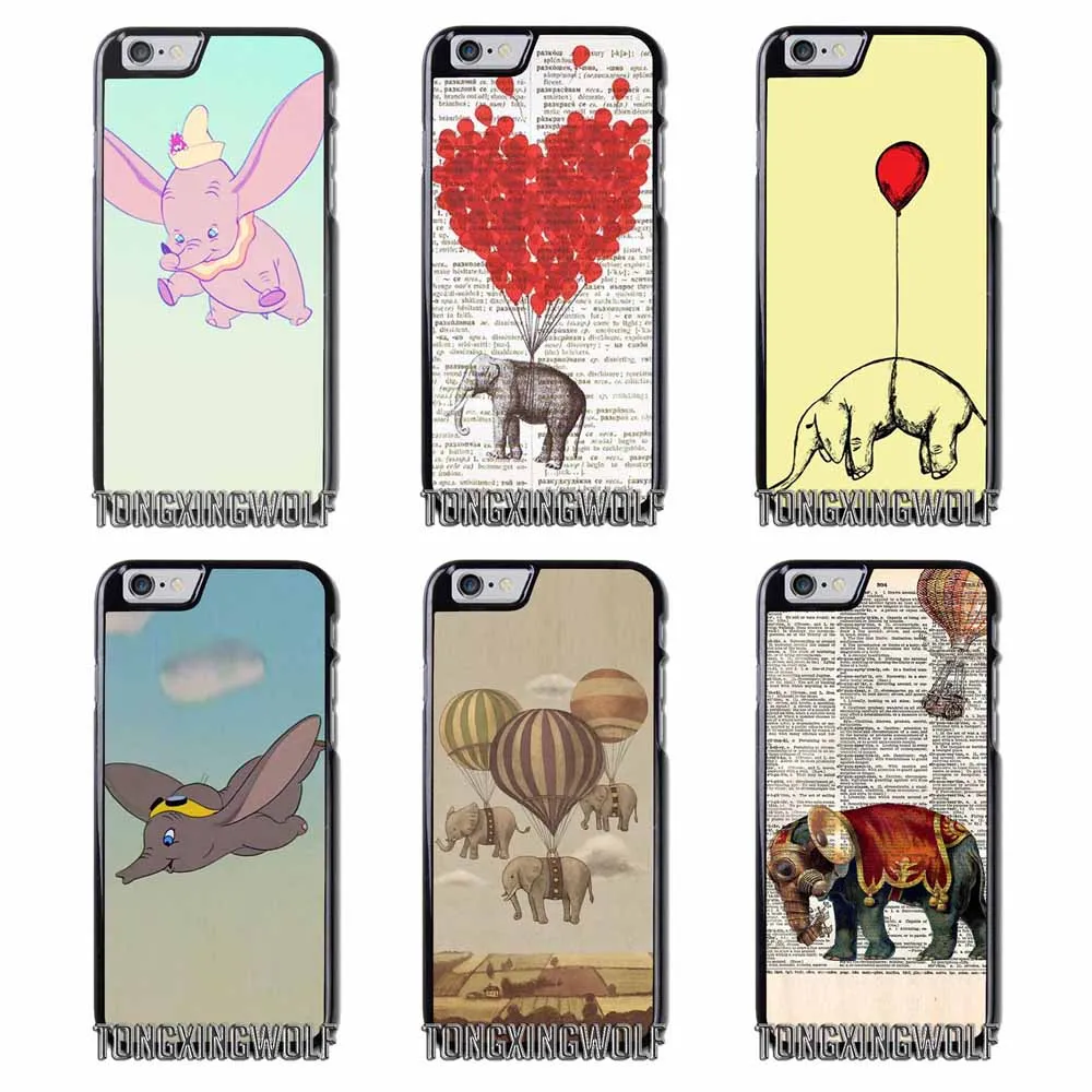 Летающие сердца Слоны чехол для iPhone 4 4S 5 5C 5S SE 6 6S 7 8 Plus x Xiaomi Redmi Note oneplus 3 t 4x3 S |