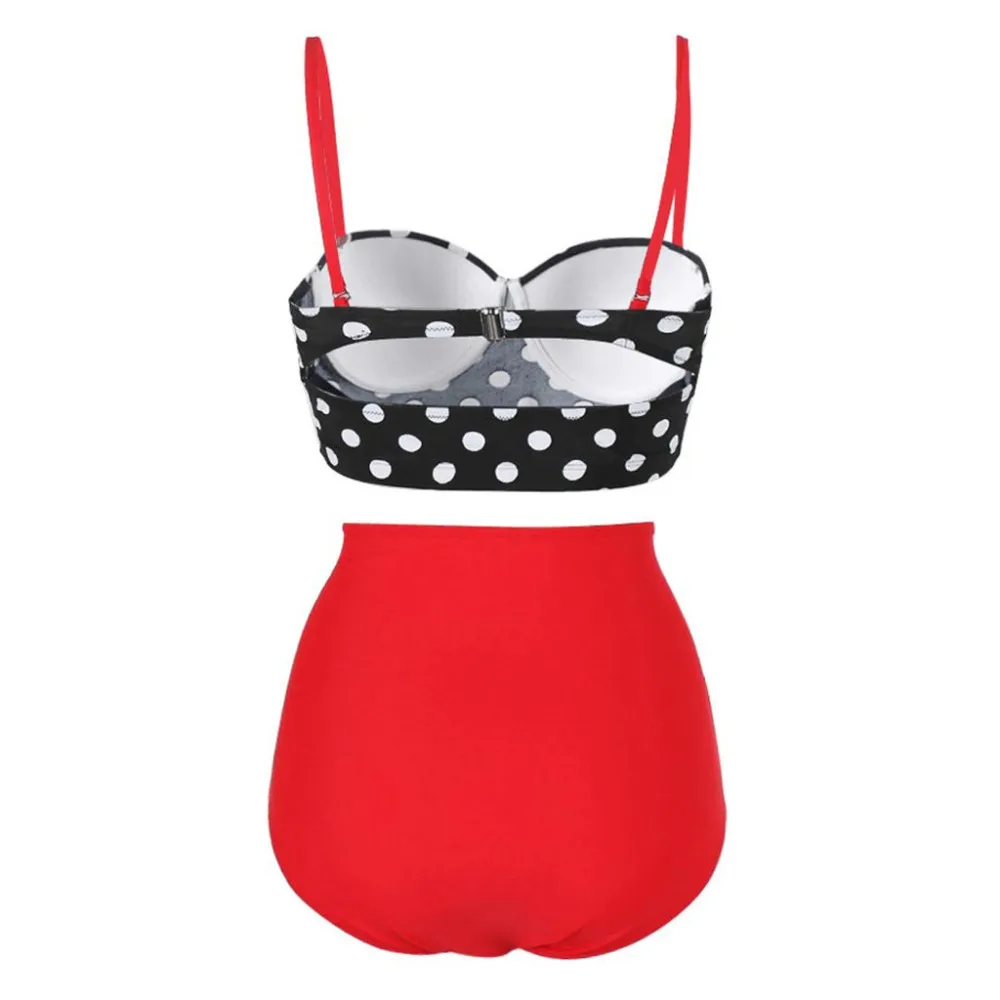 2019 sexy bikinis set women swimsuit push up swimwear women bikinis mujer brasile Sling Polka Dot Print Swimming Bikini 40M24 (16)