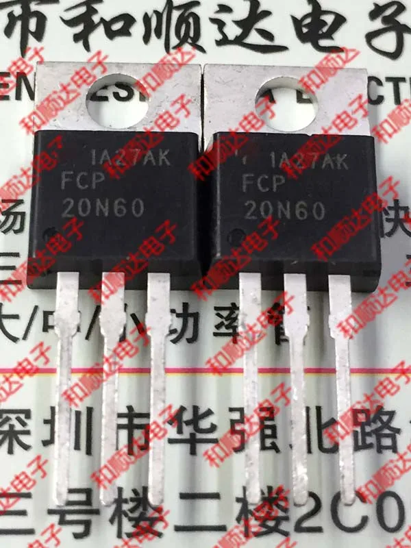 

Free shipping 10pcs/lot FCP20N60 TO-220 600V 20A new original