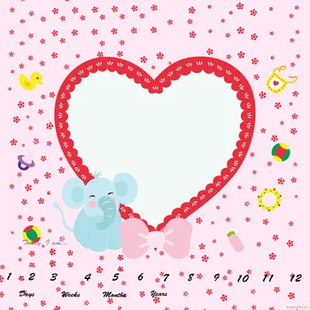 

LIFE MAGIC BOX Polyester Pictures of Babies Milestone Infant Backdrops Newborn Photography Blankets Cute Boy Girl Backgrounds